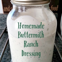 Homemade Buttermilk Ranch Dressing