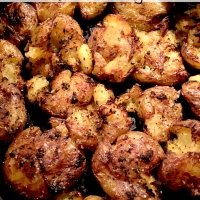 Smashed Air Fried Baby Potatoes